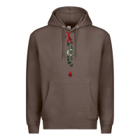 Coffee Maldives Map Flag Drawing Line Art Premium Hoodie - linhVisuals
