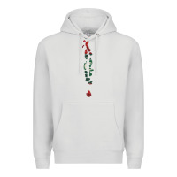 Dove Grey Maldives Map Flag Drawing Line Art Premium Hoodie - linhVisuals