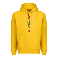 Lemon Maldives Map Flag Drawing Line Art Premium Hoodie - linhVisuals