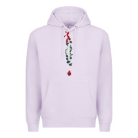 Lilac Maldives Map Flag Drawing Line Art Premium Hoodie - linhVisuals