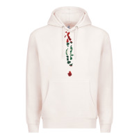 Pale Pink Maldives Map Flag Drawing Line Art Premium Hoodie - linhVisuals