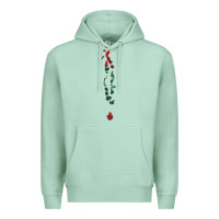 Seafoam Maldives Map Flag Drawing Line Art Premium Hoodie - linhVisuals