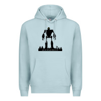 Blue Mist iron giant Premium Hoodie - linhVisuals