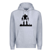Heather Grey iron giant Premium Hoodie - linhVisuals
