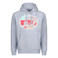 Heather Grey tractor t  shirt tractor t  shirt Premium Hoodie - linhVisuals