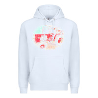 White tractor t  shirt tractor t  shirt Premium Hoodie - linhVisuals