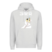 Dove Grey samurai jack Premium Hoodie - linhVisuals