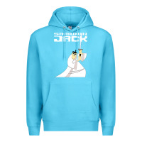 Ocean Blue samurai jack Premium Hoodie - linhVisuals