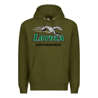 Army Green loyola (md) greyhounds Premium Hoodie - linhVisuals