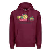 Burgundy listening to lemon demon Premium Hoodie - linhVisuals