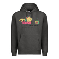 Charcoal Heather listening to lemon demon Premium Hoodie - linhVisuals