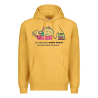Mustard listening to lemon demon Premium Hoodie - linhVisuals