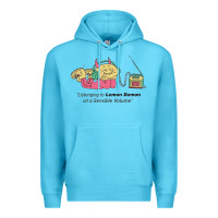 Ocean Blue listening to lemon demon Premium Hoodie - linhVisuals