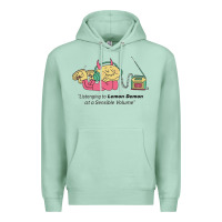 Seafoam listening to lemon demon Premium Hoodie - linhVisuals