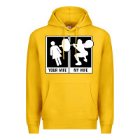 Your Wife My Wife Weightlifting Premium Hoodie | Teevron