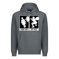 Rock your wife my wife weightlifting Premium Hoodie - linhVisuals
