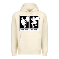 Sandshell your wife my wife weightlifting Premium Hoodie - linhVisuals