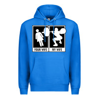 True Royal your wife my wife weightlifting Premium Hoodie - linhVisuals