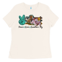 Peace Love Landrace Pig Ladies Tee | Teevron