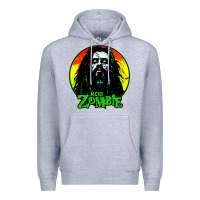 Heather Grey rob zombie 02 Premium Hoodie - linhVisuals