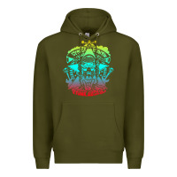 Army Green george clinton and parliament funkadelic müsïc Premium Hoodie - linhVisuals