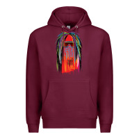 Burgundy george clinton and parliament funkadelic müsïc Premium Hoodie - linhVisuals