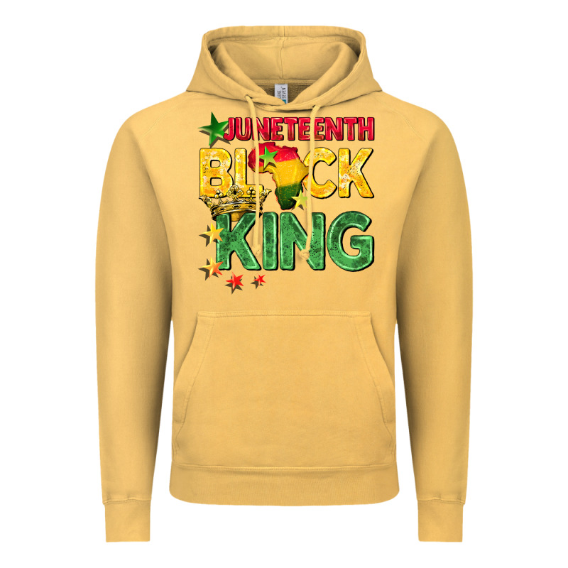 Juneteenth Black King Vintage Hoodie by BarkalooDesign | Teevron