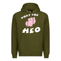 Army Green what the heo Premium Hoodie - linhVisuals