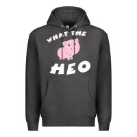 Charcoal Heather what the heo Premium Hoodie - linhVisuals