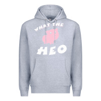 Heather Grey what the heo Premium Hoodie - linhVisuals