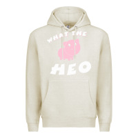 Oatmeal Heather what the heo Premium Hoodie - linhVisuals