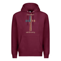 Burgundy for god and country cross american flag faith us patriotic tank top Premium Hoodie - linhVisuals