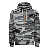 Slate Camo for god and country cross american flag faith us patriotic tank top Premium Hoodie - linhVisuals