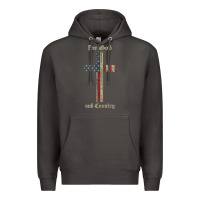 Smoke for god and country cross american flag faith us patriotic tank top Premium Hoodie - linhVisuals