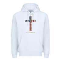 White for god and country cross american flag faith us patriotic tank top Premium Hoodie - linhVisuals
