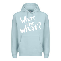 Blue Mist what the what Premium Hoodie - linhVisuals