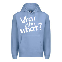 Colony Blue what the what Premium Hoodie - linhVisuals