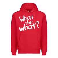 Red what the what Premium Hoodie - linhVisuals