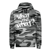 Slate Camo what the what Premium Hoodie - linhVisuals