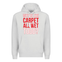 Dove Grey why is the carpet all wet todd Premium Hoodie - linhVisuals