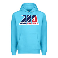 Ocean Blue moto america Premium Hoodie - linhVisuals