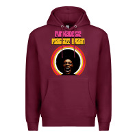 Burgundy parliament funkadelic and george clinton müsïc Premium Hoodie - linhVisuals