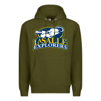 Army Green la salle Premium Hoodie - linhVisuals
