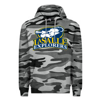 Slate Camo la salle Premium Hoodie - linhVisuals