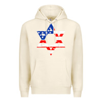 Tofu hanukah american flag star of david   jewish chanukah t shirt Premium Hoodie - linhVisuals
