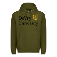 Army Green devry advantage academy vectorized Premium Hoodie - linhVisuals