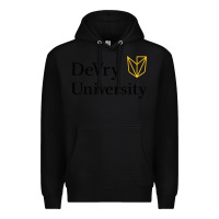 Black devry advantage academy vectorized Premium Hoodie - linhVisuals