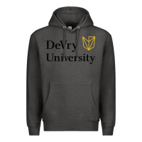 Charcoal Heather devry advantage academy vectorized Premium Hoodie - linhVisuals