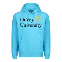 Ocean Blue devry advantage academy vectorized Premium Hoodie - linhVisuals