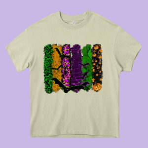 Halloween Brushstroke Heavy Core Tee Designed By Ranaportraitstore